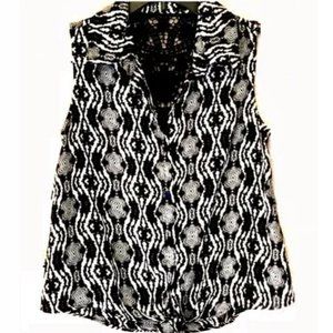 *3/$25* No Boundaries Crochet Accent Blouse